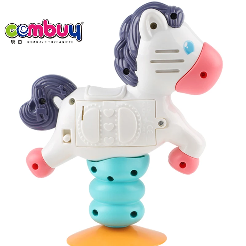 Electric Flashing Light Music Spring Rocking Baby Horse Toy