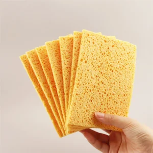 Yellow Natural Sea Sponges Pot Cleaning Sponge Cute Cartoon Compression Sponge for Furnishings