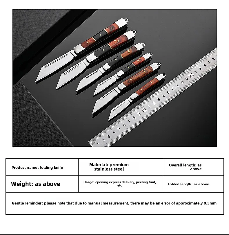 Foldekniv med klinge i rustfrit stål til camping og vandring_voghion.com