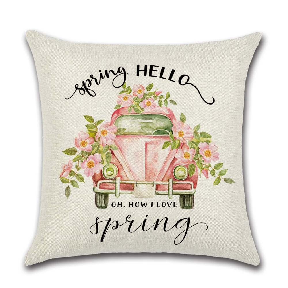 hello throw pillow