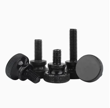 product exclusive offer black steel knurl high step head hand tighten thumb screw m3 m4 m5 m6 curtain wall glass lock thumbscrew adjust-61