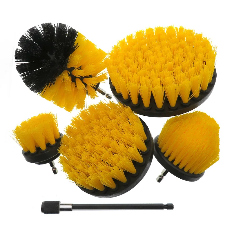 Drill Brush Power Scrubber by Useful Products - Wood Cleaner - Concrete Cleaner - Deck Brush - Rust Stain Remover - Brick Cleaner - Floor Scrub