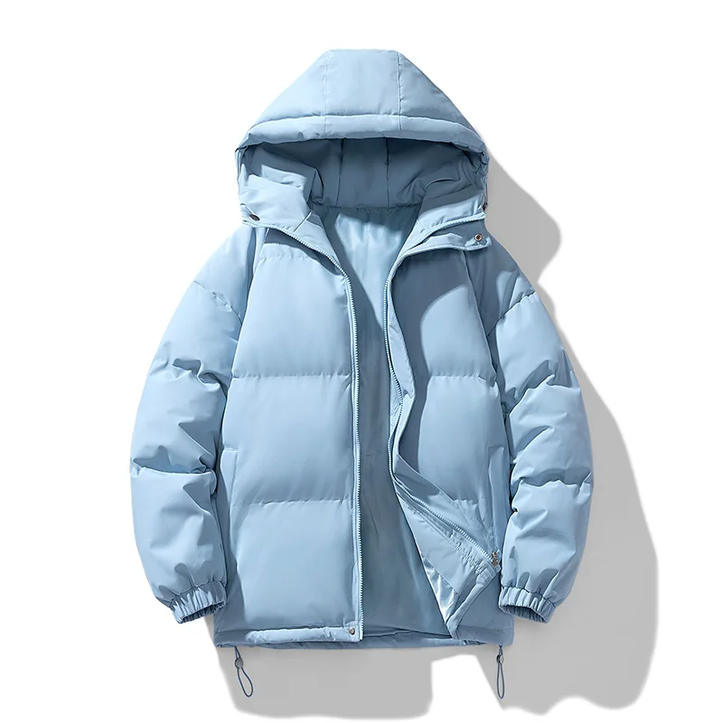 Unisex Winter Puffer with Custom Drop Shipping Poly Filled Warm Padded Down Coat Overcoat mens_voghion.com