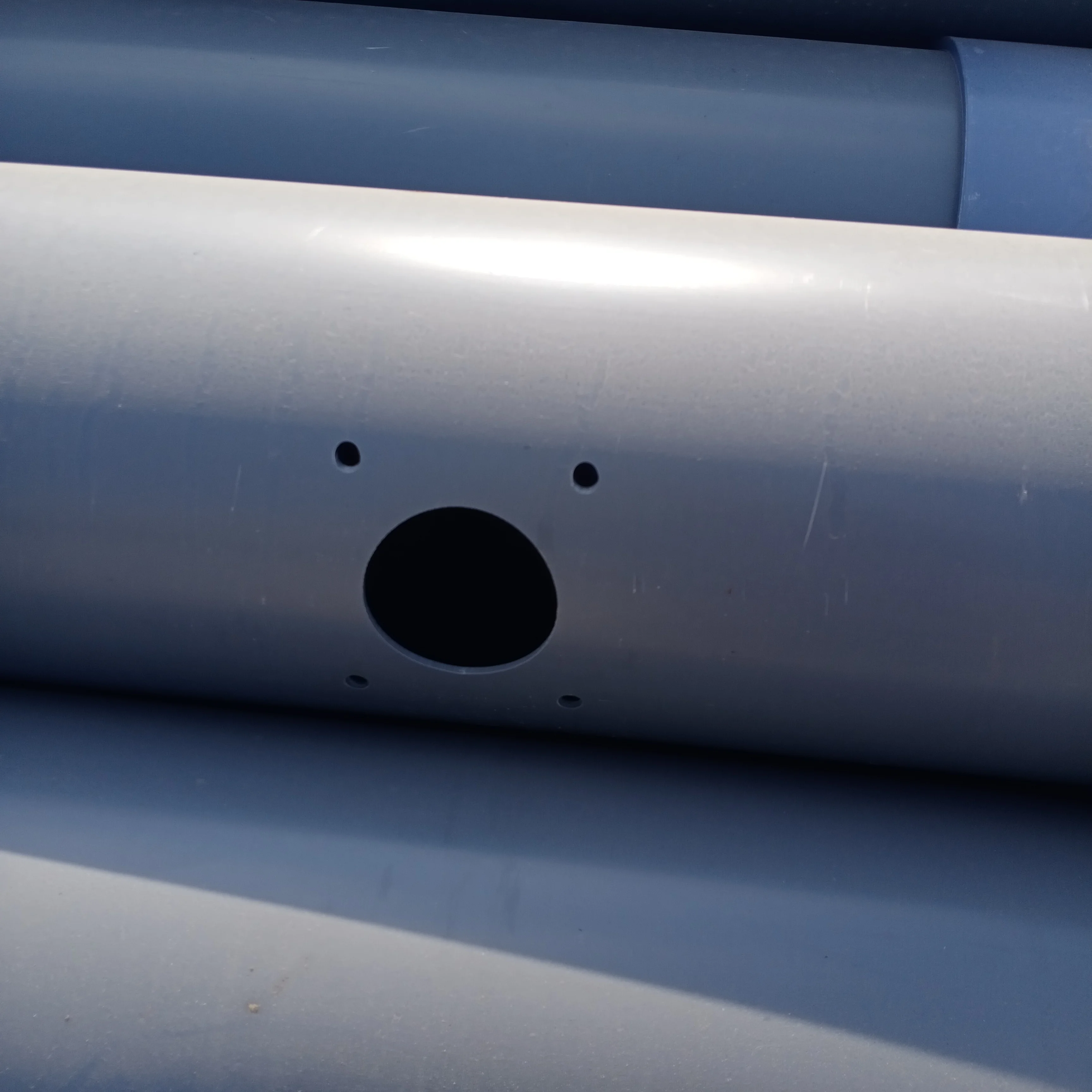 Perforated Upvc 100mm Pipe 4 Drain Pipe Water Well Pvc Pipe with Perforation  Holes  200mm for Drainage