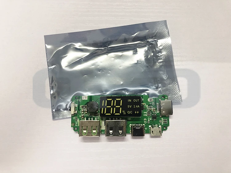 5 Moduli Power Bank USB 5V 2A, Scheda PCB Caricabatterie Per Cella 18650, Fai Da Te