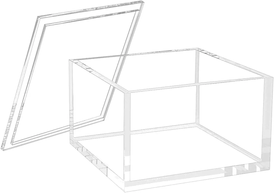 Factory Customized Transparent Acrylic Storage Box With Lid Acrylic Box