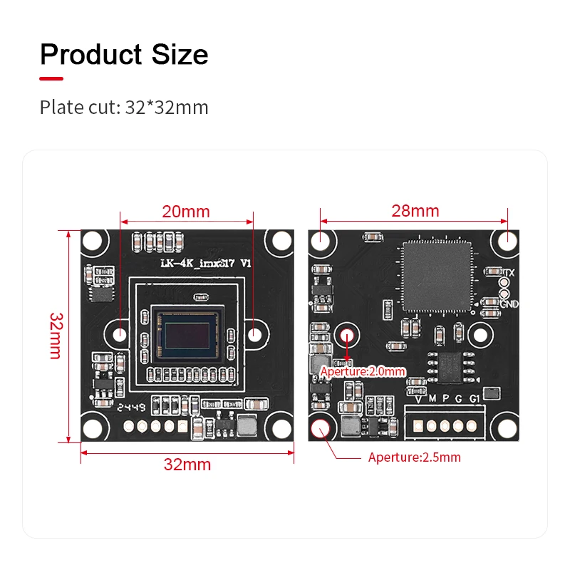IMX317 8MP UHD 4K USB Camera Module 3840*2160 30FPS Driver Free for Face Recognition supplier