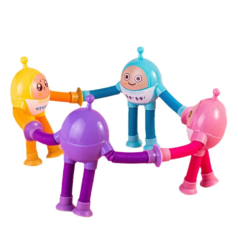 Pop Tube Cartoon Pop Tube Fidget Toy Dog Tube Telescopic Suction Cup Telescopic ...
