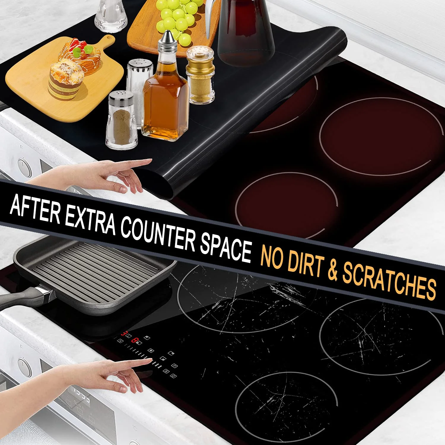 Glass Stove Top Protector Induction Cooktops Stove Mat