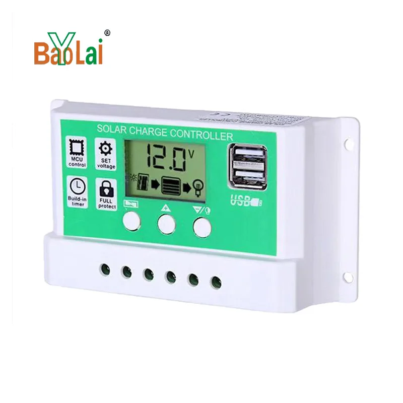 Baolaiya custom  7 segment  tn htn  digital lcd display for solar inverter with white backlight