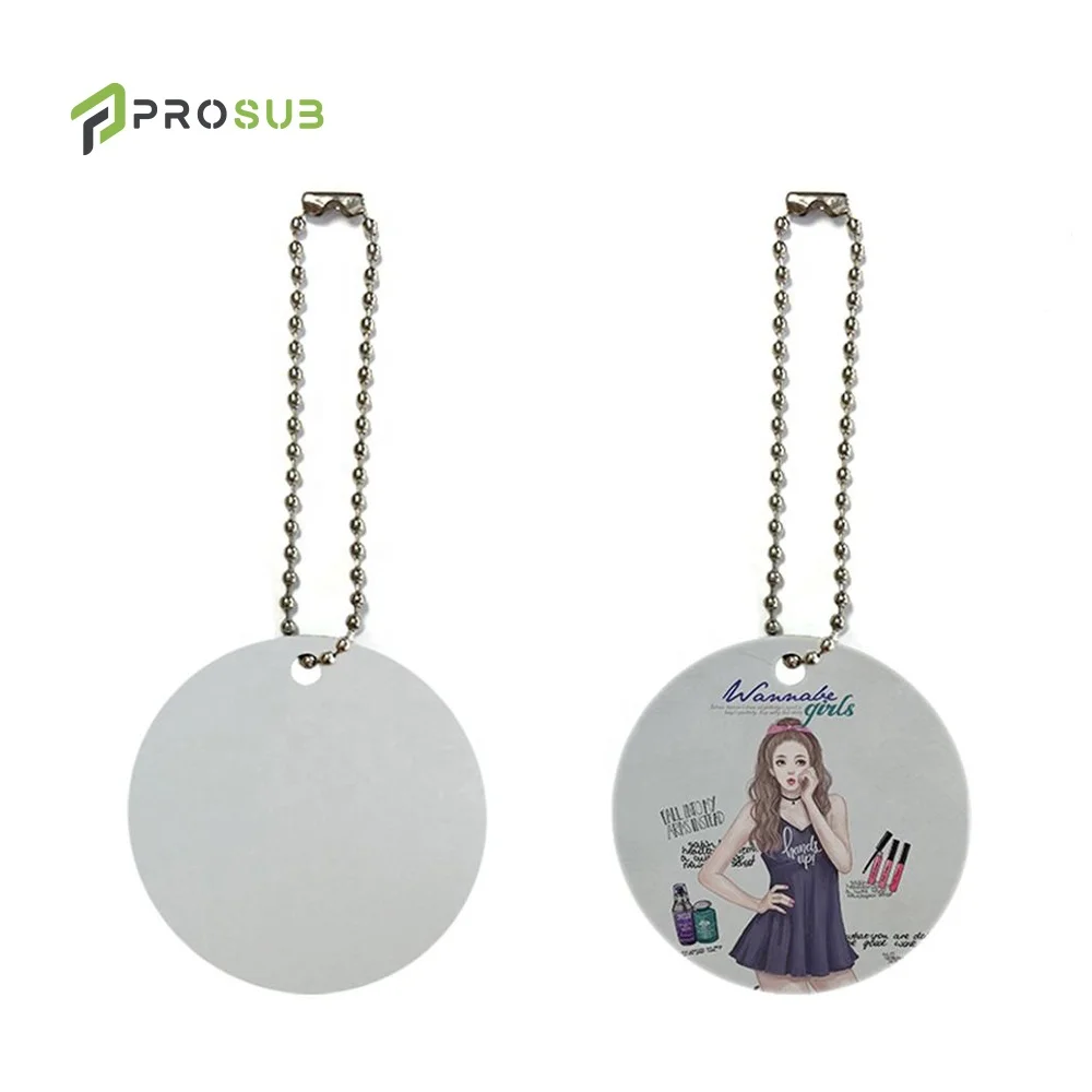 Prosub Dye Sublimation Dog Tag Blanks Double Sides Printing Id Name Pet Tags Keychain Aluminum Hanging Pendant Ornament