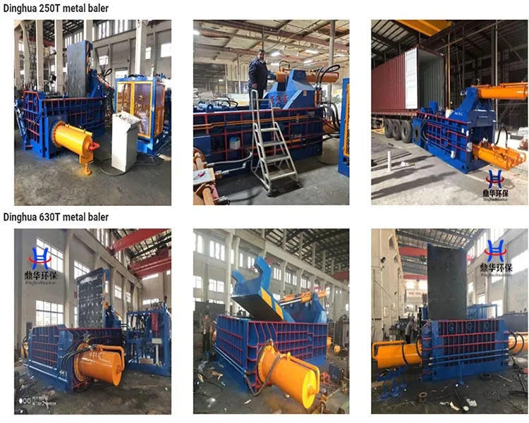 Automatic Metal Baler Compressor Scrap Copper Iron Steel Metal Scrap