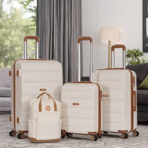 Unisex Zipper Opening Spinner ABS Material for Trips Amazon Popular Trolley Luggage Large Business Suitcase Set