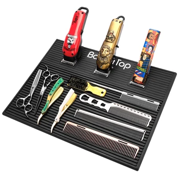 New Product Barbershop Work Station Pad Barber Tool Organizer Mat Magnetic Mat for Clippers