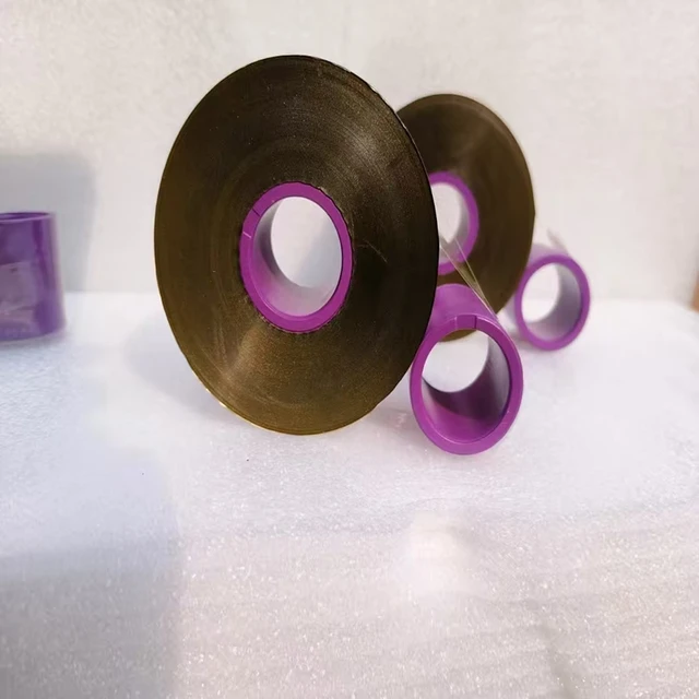 Golden 55mm*600m 33mm*500m TTO Heat Transfer Coding Machine Gold Carbon Tape PET for VJ6330 6530 DIKAI D03S D05S External Carbon 2