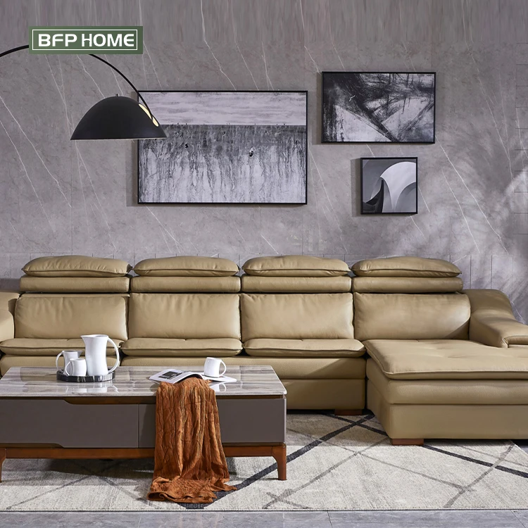 Xiongpai fabic recliner sofa bed grey blue color functional recliner rocking sofa