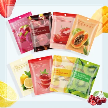 private label fruit mask organic vitamin c hydrating mask facial skin care moisturizing korean mask