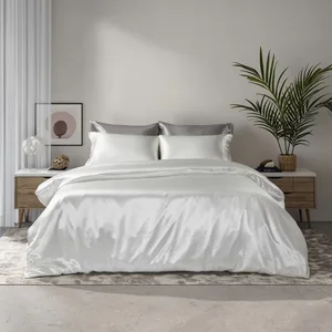 2026 New Design Luxury Customized Size Organic Bamboo Duvet Cover  Silk Smooth 100% Bamboo Bed Sheet Set