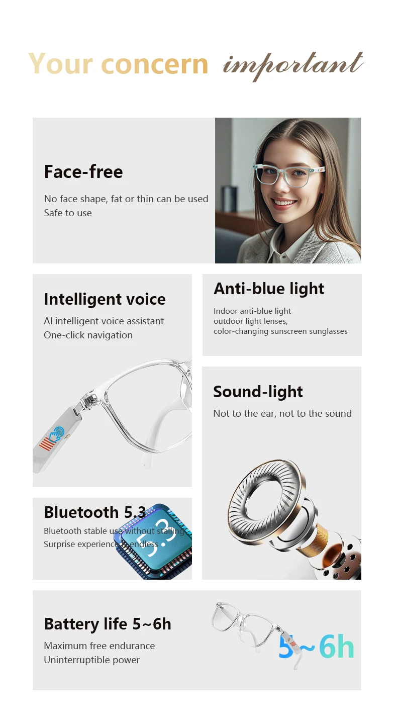 Chinese factory supplier supply  2025 Mz06 Intelligent Photochromic Sunglasses With Bt Music Voice Assistant Anti-blue Light Sports Smart Glasses For Men - Buy Ai Smart Glasses sports Men Sunglasses Sports Smart Glasses For Men ai Photochromic Sunglasses