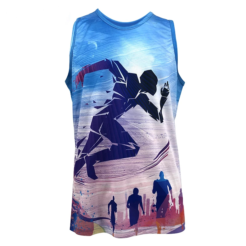 Cheap Promotion Man Full Polyester Sublimation t Shirt for Sublimation Printing