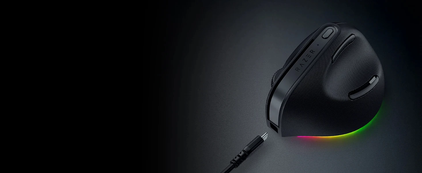 Razer Pro Click V2 Ergonomic Vertical Wireless Mouse - 6 Button AI ...