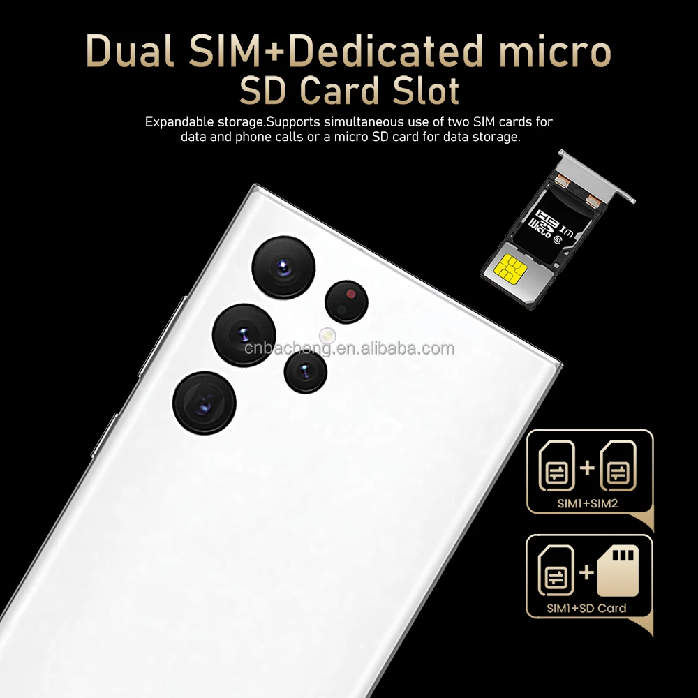 2022 Sunsung S22 Smartphone Android 16gb+512gb 7.2 Inch Unlock Oled Screen Dual Sim Mobile Phones 5g