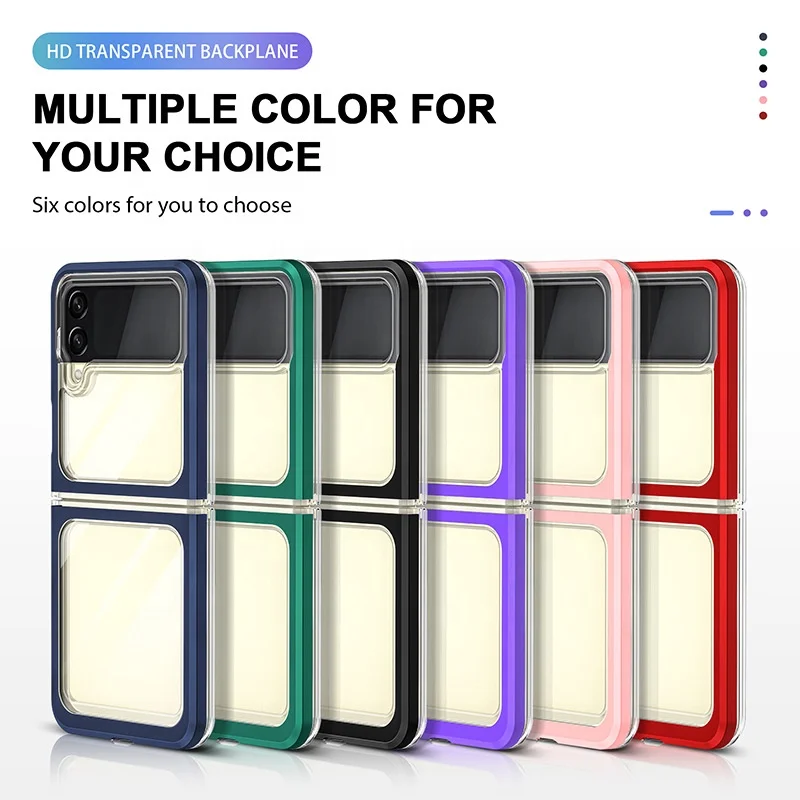 Colorful Flexible Folding Soft Tpu Hard Acrylic Mobile Phone Cover Clear Transparent Phone Case For Samsung Galaxy Z Flip 3 4 5g Buy For Galaxy Z Flip 4 Case For Samsung Z