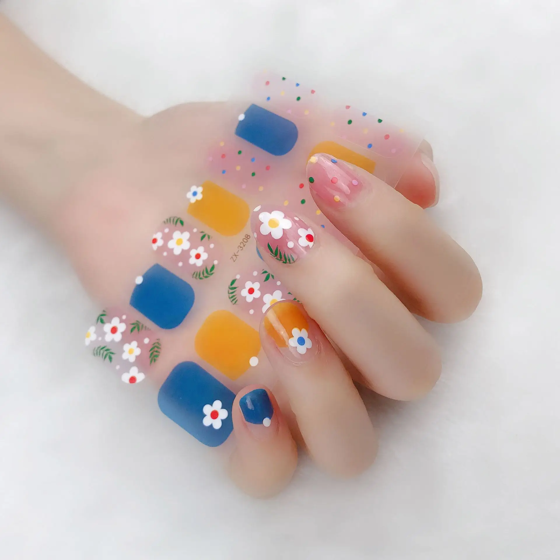 Hot Sale Spring Trendy Manicure Diy Decoration Nail Art 21 Wholesale Nail Wrap Flower Sticker Beauty Buy Nail Art 21 Wholesale Nail Wrap Nail Sticker Beauty Product On Alibaba Com