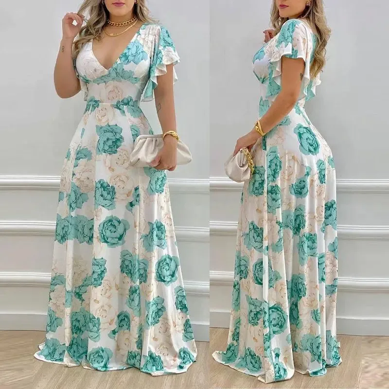 New Design Lady Clothing Evening Elegant Plus Size Women's Dresses ...