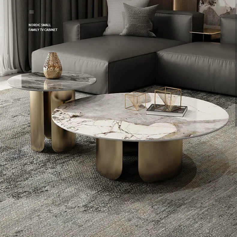 Modern New Model Stainless Steel Gold Coffee Table Living Room ...