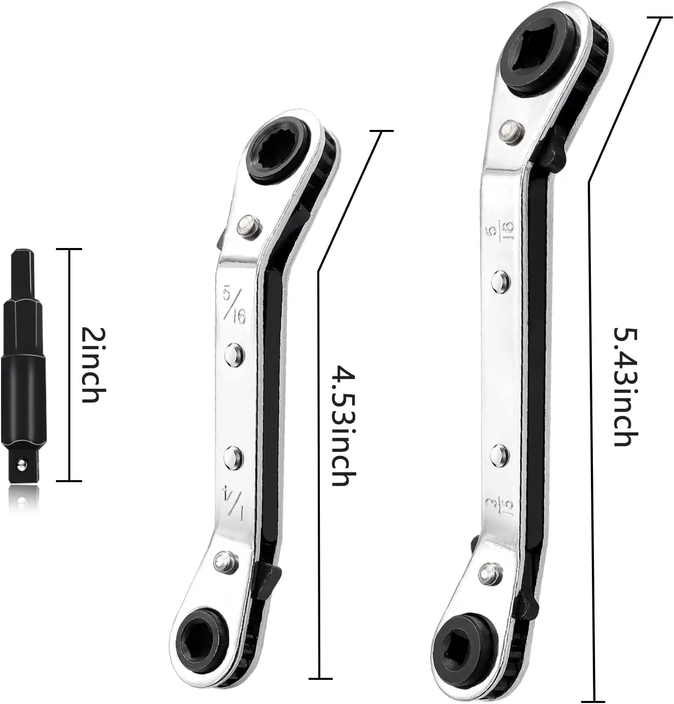 Ratcheting Service Wrench And Hex Bit Adapter Kit Hvac Tools Buy