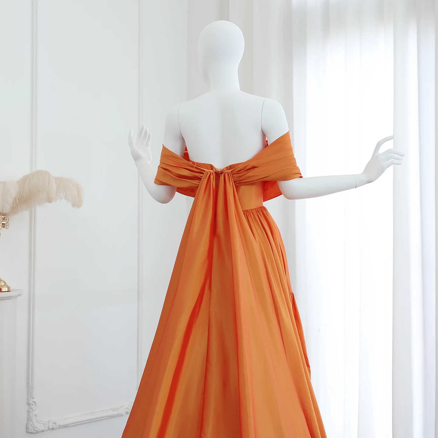 Sharon Said SF020 A-Line Orange Off-Shoulder Pink Evening Dress with Ruffled Cape Women Wedding Party Gowns| Alibaba.com Sharon Said SF020 A-Line Orange Off-Shoulder Pink Evening Dress with Ruffled Cape Women Wedding Party Gowns| Alibaba.com