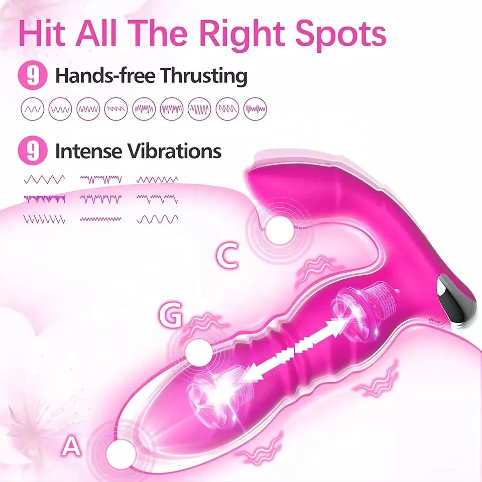 Factory Silicone Thrusting Dildo Vibrator Prostate Massager Clitoral App Control Vibrator