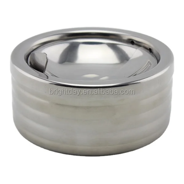 Wholesale Custom Logo Printing Round Portable Cigarette Smoking Ashtrays China Ashtray Factory India Brass Ashtray