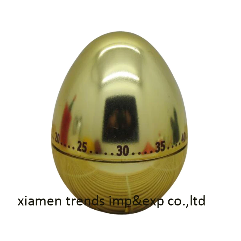 Custom Logo Mechanical Stainless Steel Wooden Kitchen Egg Timer With ...