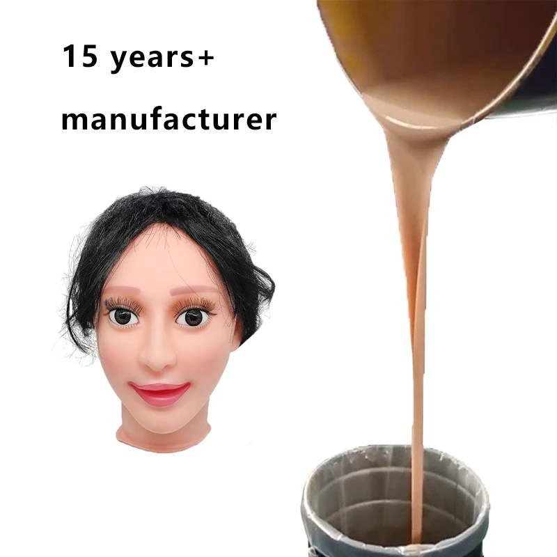 Non-Toxic Skin Safe Friendly 1:1 Food Grade RTV2 Liquid Silicone Rubber for Human Body Mold Making