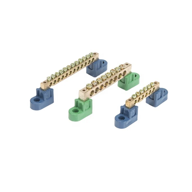 Factory Ground Electrical Screw Terminal Block Brass Neutral Earth Bar