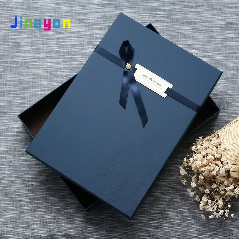 Manufacturer Customized Empty Simple Rectangular Luxury Cardboard Box Wallet Shirt Valentines Day Gift Boxes Paperboard Jinayon manufacture