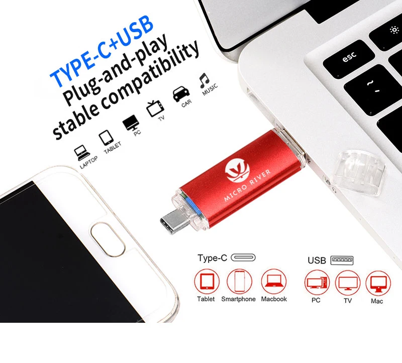 Otg Android 2.0 Usb Flash Drive Type C - Wholesale Available