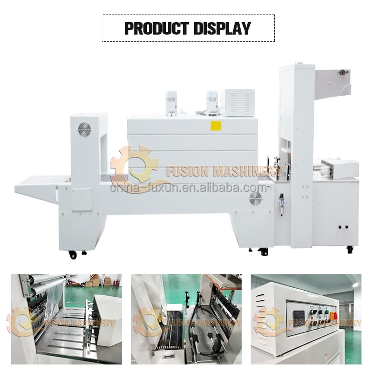 Automatic PVC Film Heat Bottle Tunnel Shrink Wrapping Machine L Type PE ...
