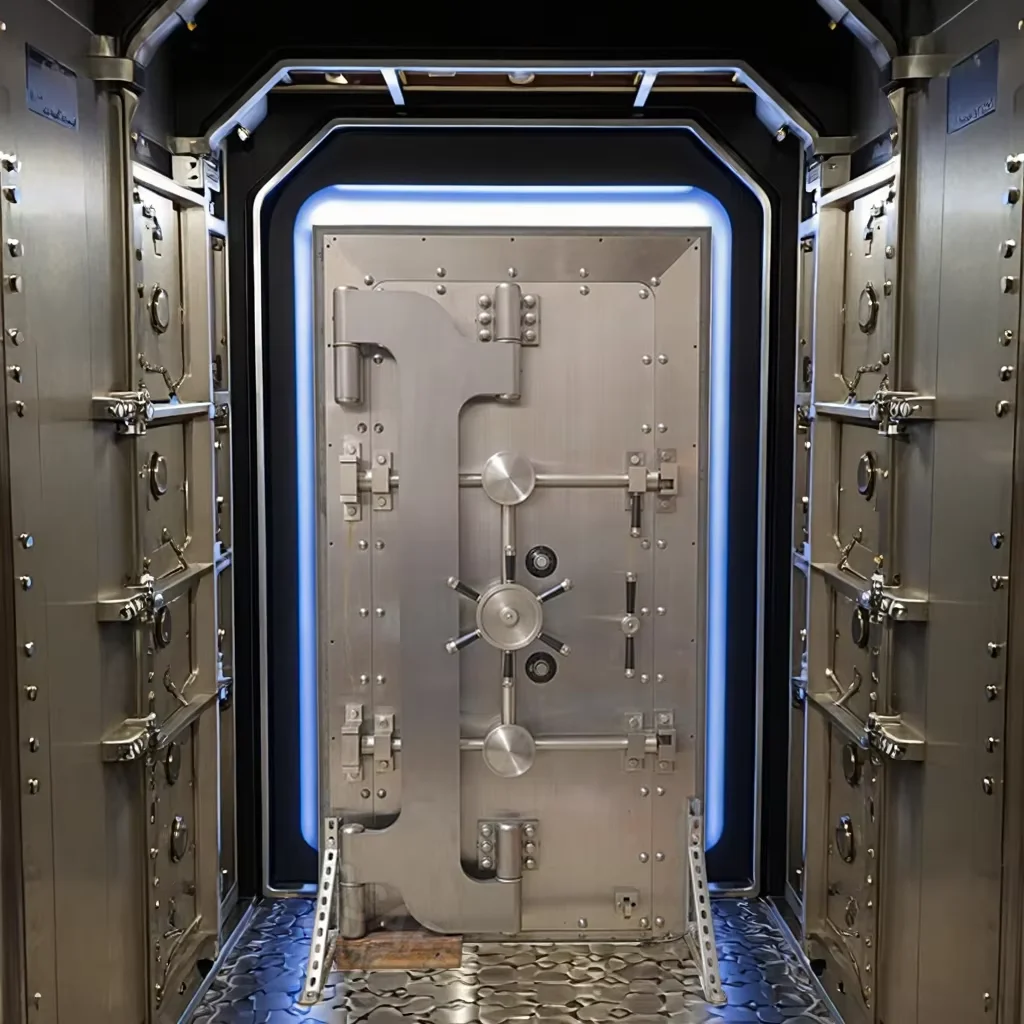 CEQSAFE Customized High Quality Metal Bank Security Door Safe Steel Vault Door factory