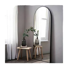 Vintage Gold metal frame arch shape wall mirror full-length free standing mirror