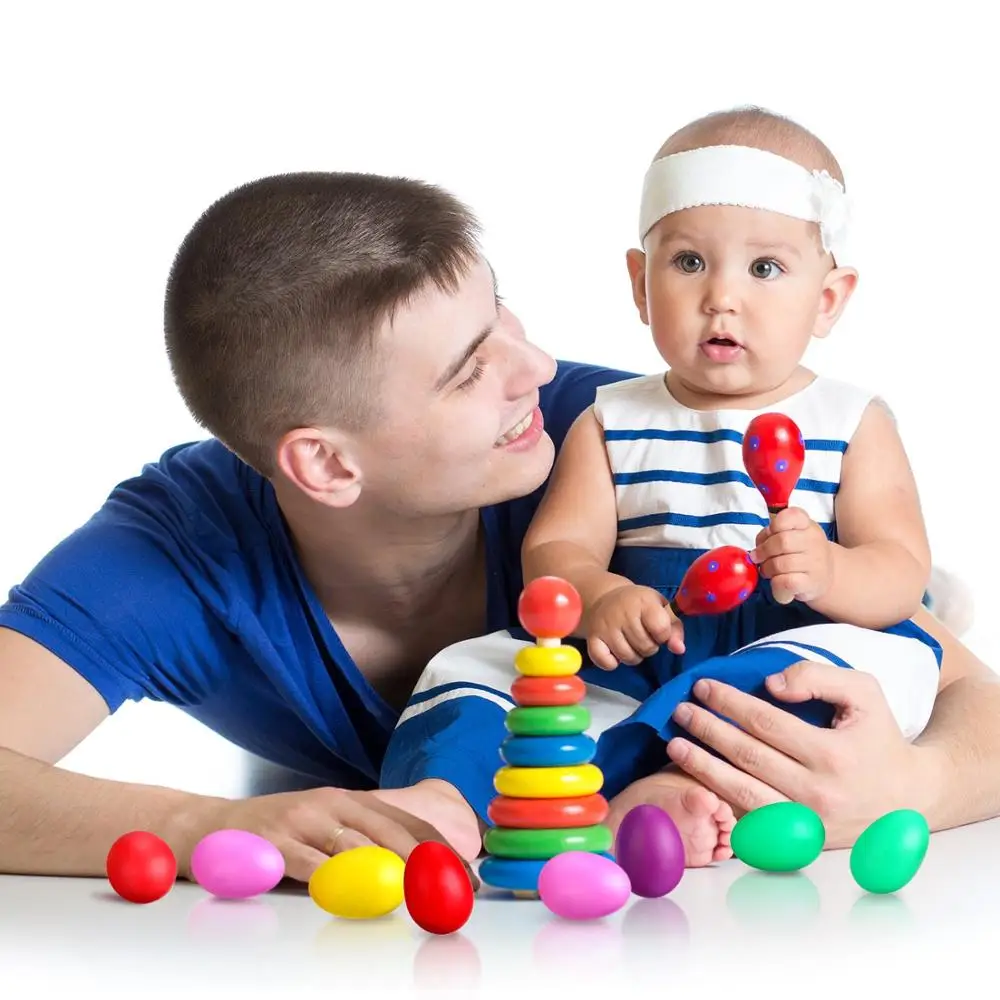 Gelsonlab HS-M01-7 пластиковое яйцо шейкеры яйцо музыкальный Маракас для Пасхальной вечеринки музыкальные игрушки