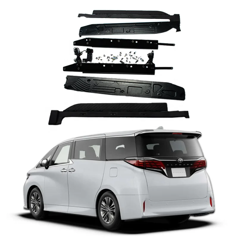 Automatic Foot Step  With LED Light Follow the Door Sill Step for Toyota Alphard  Vellfire 40 Threshold Board Retractable