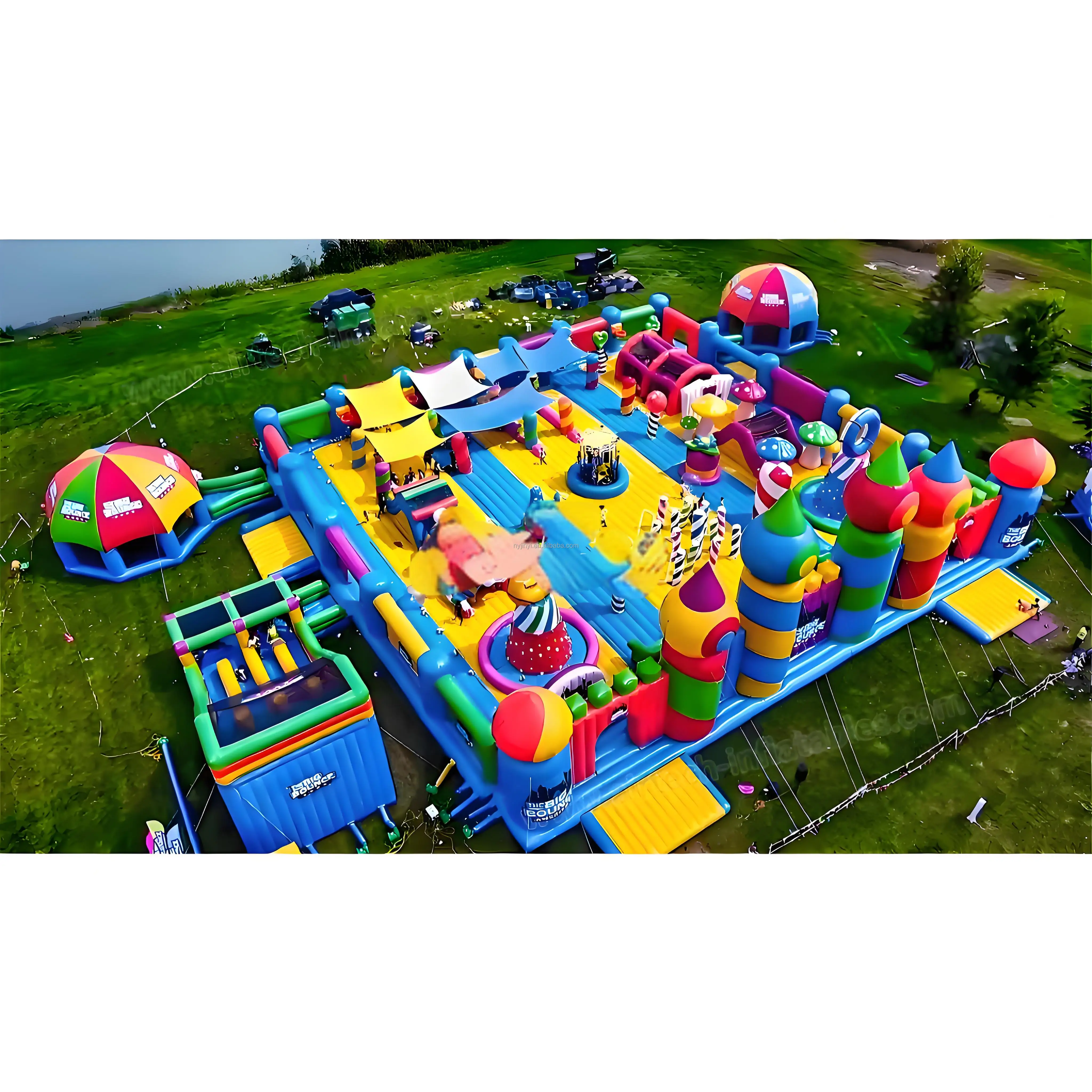 Playground Inground Inflatable Unisex 2-Year Warranty Inflatable Playgrounds & Amusement Park Obstacle ...