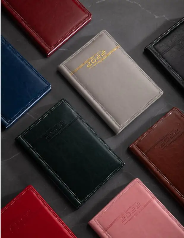 Популярный дневник-планировщик из искусственной кожи A5 с разделительными вкладками, тиснение из фольги, акция 365, календарь, день, годовая печать блокнота