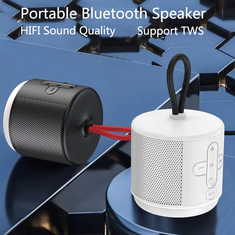 Беспроводной сабвуфер с объемным звуком водонепроницаемый портативный мини-динамик поддержкой tf-карты для