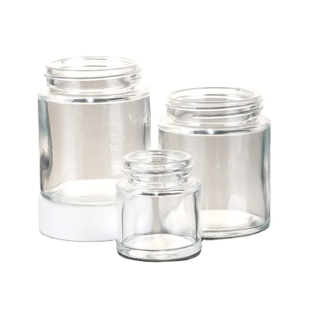 50ml 100ml 250ml 360ml 480ml 500ml 650ml 750ml Spice Food Storage Glass Jar with Black Aluminum Plastic Lid