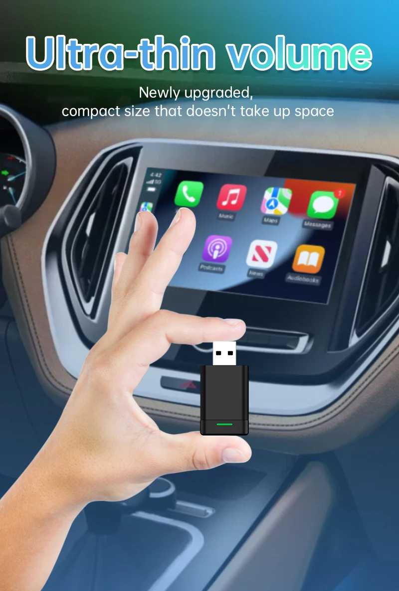 AI Box USB Dongle Wireless CarPlay and Android Auto Adapter with ...