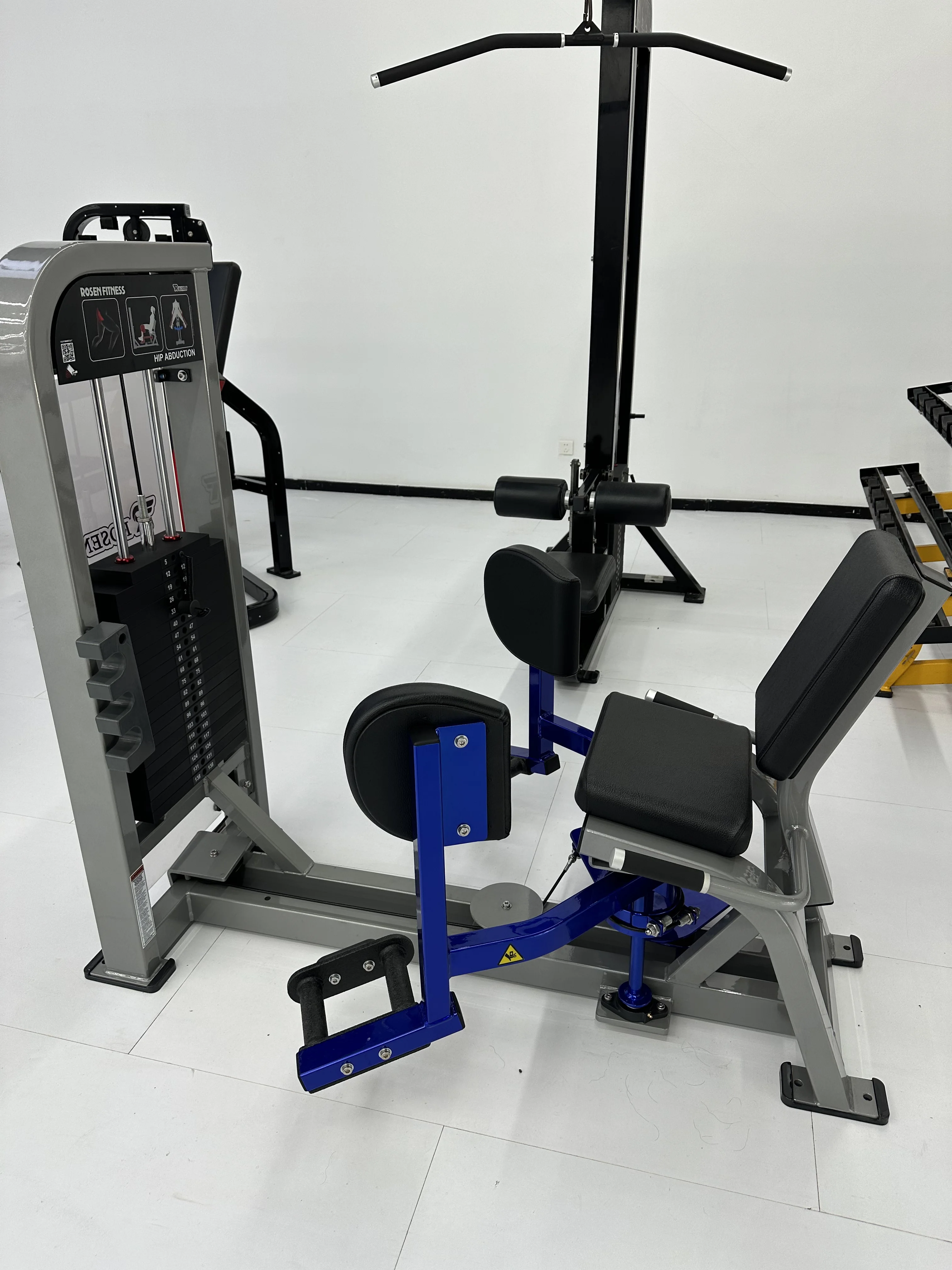 Rosen Fitness Heavy-Duty Commercial Gym Equipment 3mm Thick Tube  Multi-Function Pin Loaded Hip Abduction Adjustable Training